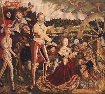  Catherine Painting - The Martyrdom Of St Catherine 1506 Lucas Cranach the Elder